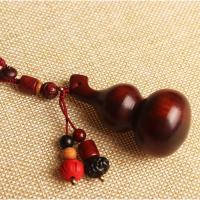 LLavero de calabaza de sándalo de estilo chino, colgante Retro pulido para teléfono móvil, bolsa aceitosa, llavero colgante de palisandro para coche, regalo para hombre - details 2