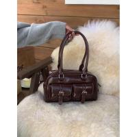 Bolso bandolera de cuero vintage estilo boling retro elegante multifuncional para mujer - details 0