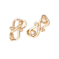 Cierre de latón color oro de 18K en forma de S y M para pulseras y collares, suministros para la fabricación de joyería, accesorios para bricolaje. - details 27