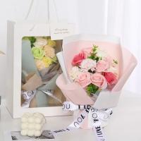 Regalos 11 flores ramo de rosas jabón flor regalo embalaje mano jabón flor decoración Artificial flor falsa decoración de boda - details 11