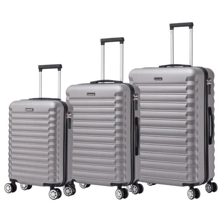 Elegante Conjunto de Maletas de Viaje Carcasa Ligera de ABS, Cerradura Numerica, 4 Ruedas Giratorias 360, Asa Telescópica de Aluminio Set de Maletas Trolley - 1