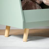 Estantería y 2 Compartimentos Organizador de Juguetes y Libros para Niños Verde - details 0