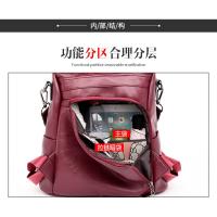 Mochila De Piel antirobo para Mujer, vintage Bolso de Hombre, mochila Viaje Alta capacidad, - details 27