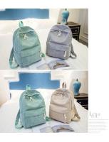 Mochila escolar de diseño de pana para mujer, bolso de hombro a rayas para adolescentes, bolsa de viaje - details 6
