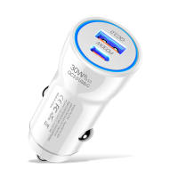 Cargador de teléfono para coche tipo C + USB Dual de carga rápida PD 30W + USB QC3.0 18W MAX para encendedor de coche, ranura para camión, adaptador Universal divisor - details 7
