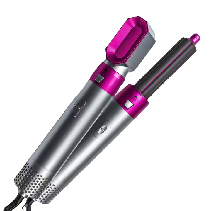 Secador de Cabello Cálido de Aire de 5 en 1 Cepillo de Rizado Multifuncional para Peluca y Pincel de Volumen - 1