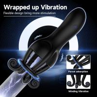 Vibrador de entrenamiento de pene masturbador masculino estimulador de glande juguete sexual para retrasar la eyaculación entrenamiento placer masculino prolongar la resistencia - details 2