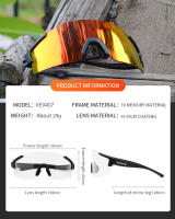 KAPVOE-gafas de sol polarizadas para ciclismo, lentes ultraligeras, protección UV400, equipo deportivo, Unisex - details 11