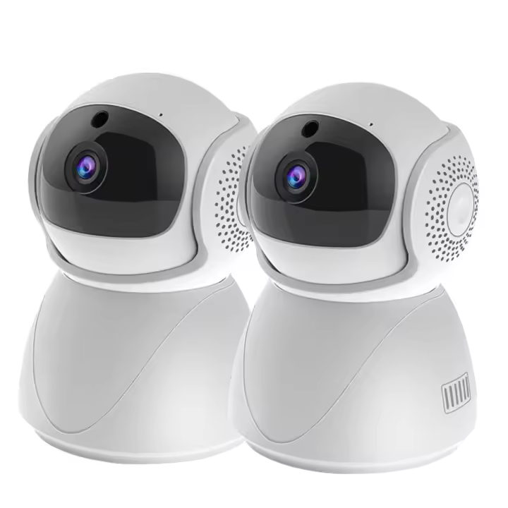 2Pack YI 5G WiFi 2MP Smart IP Camera， con monitor de bebé a color, función de detección de cuerpo AI ， función de visión nocturna， para Smart Home， montaje en pared. - 1