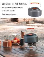 Juego de olla portátil para acampar al aire libre, cocina de montañismo, tetera de Picnic, hervir y freír, combinación de vajilla - details 8