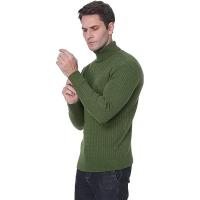 Nuevo suéter de cuello alto de invierno para hombre, suéter tejido informal para hombre, jerséis de Fitness para mantener el calor, Tops - details 4