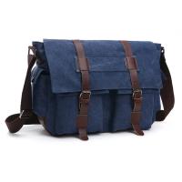 Bolsos de mensajero de negocios para hombres, bolso de hombro vintage, paquete cruzado de lona, bolso de viaje de oficina informal Retro - details 3