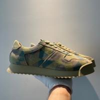 Zapatos hechos a mano de piel de vaca de primera capa con plataforma retro de camuflaje Forrest Gump - details 14