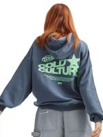 Sudadera con capucha de talla grande Harajuku Hip-hop patrón del alfabeto Coldculture sudadera hombres y mujeres Punk Rock Street Wear pareja jersey - details 1