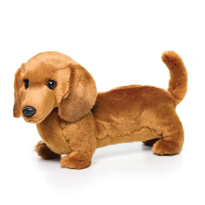 Mariposa cómoda, lindo perro salchicha de peluche, proceso fino sin rebabas, juguete de peluche adecuado para fiesta de cumpleaños - 1