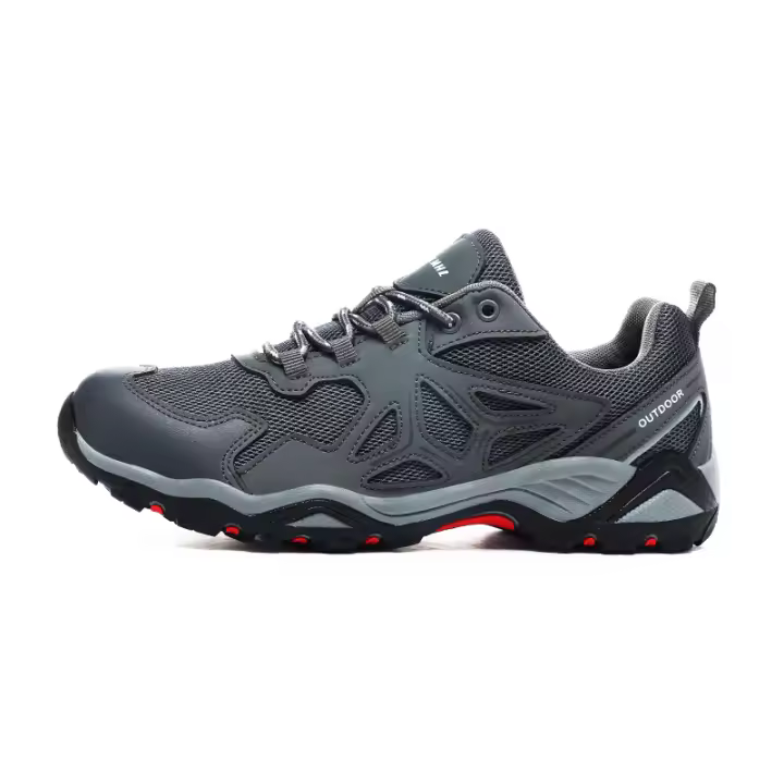 Zapatos de senderismo impermeables para hombre, zapatos de senderismo de cuero de caña baja para senderismo al aire libre, acampar y caminar - 1
