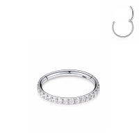 Piercing de titanio G23 con bisagras para mujer, aros de piedra cz para nariz, cartílago de la oreja, tragus, pendientes de hélice, piercing, joyería para el cuerpo - details 6