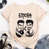 Camiseta de Estopa para mujer, top japonés Y2K para chica, ropa con gráfico de cómic y2k - details 4