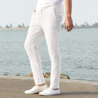 Pantalones de Lino y Algodón para Hombre Novedad de Otoño, Transpirables de Color Sólido, Ropa de Calle Deportiva S-3XL - details 2
