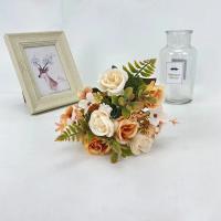 Hermosos Rosas de Otoño Flores Artificiales de Seda Peonia Hidragenea Ramo de Novia Grande para Boda y Fiesta en Casa DIY - details 8