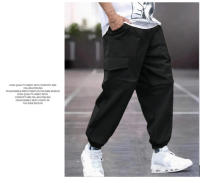 Pantalones de hombre de talla grande para las cuatro estaciones con múltiples bolsillos, diseñados en tejido de sarga, ideales para salidas informales. - details 9