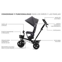 Kinderkraft Triciclo Plegable AVEO, Asiento Giratorio, hasta 5 Años