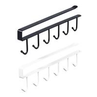 Soporte para tazas de café, 6 ganchos, estante multifunción, armario de cocina, organizador de artículos diversos, colgador de almacenamiento B - details 5