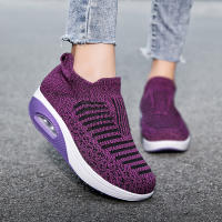 Zapatillas de Mujer con Cojín de Aire Gris Zapatos de Correr Ligeros de Malla Transpirable Antideslizantes de Clavos de Textura para Primavera/Verano - details 16