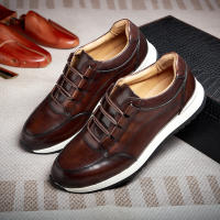 Zapatos de cuero de lujo ligeros zapatos casuales de cuero para hombres zapatos de hombre de fiesta de moda - details 0