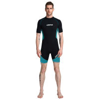 Bañador de neopreno de manga corta para hombre, traje de baño de 3MM con protección solar, para Surf, deportes acuáticos cálidos, XL-6XL - details 2