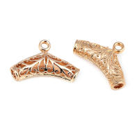 Colgantes de tubo curvado de nube de latón, Color oro de 18K de alta calidad, conector de pulsera, suministros para fabricación de joyas, accesorios Diy - details 29