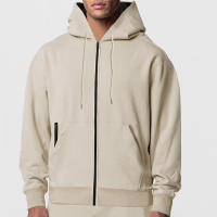 Sudadera con capucha de color sólido para hombre, suéter cálido con bolsillos, - details 24