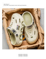Sandalias para hombres nueva tendencia ligera suave cómoda parte inferior gruesa que aumenta el exterior impermeable antideslizante toboganes de playa conducción zapatillas de doble uso para hombres - details 3