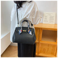 Kelly bolso de seda texturizada bufanda lichi patrón bolso de moda hombro de moda bolso de las mujeres - details 25