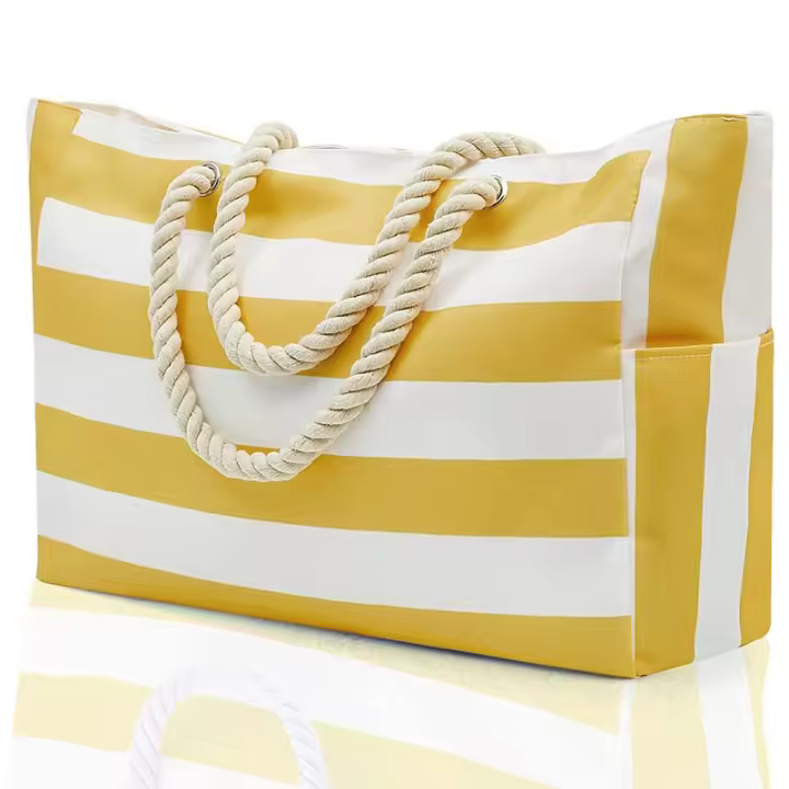 Bolso Verde Impermeable de Playa para Mujer Bolso de Viaje de Verano Grande con Asa Superior - 1