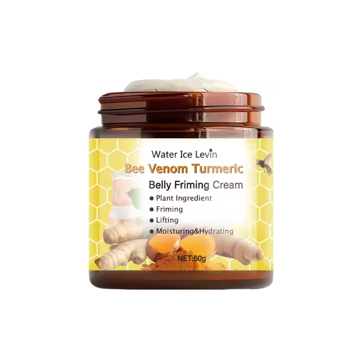Crema de masaje corporal reafirmante corporal de cúrcuma y veneno de abeja - 1