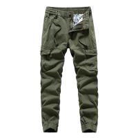 Pantalones Cargo de Moda para Hombres CHAIFENKO Color Sólido, Múltiples Bolsillos, Fuerza Elástica, Movimiento - details 5
