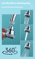 Aireador de grifo de cocina giratorio 360 °, de 4 modos burbujeador, boquilla de filtro antisalpicaduras para baño, adaptador extensor de grifo de lavabo - details 5