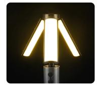 Linterna de camping multifuncional 2 en 1 recargable y retráctil Linterna de camping con gancho Luces de trabajo de emergencia para exteriores - details 9