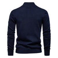 Suéter de punto medio para hombre, tops casuales a rayas, otoño e invierno - details 14