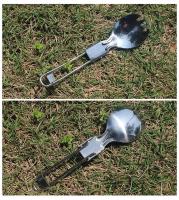 Villa plegable de titanio portátil, accesorios para acampar al aire libre, picnic, senderismo, tenedor, cuchara - details 10