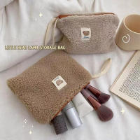 Bolsa De Cosméticos De Pelo De Oveja Lobo Organizador De Maquillaje Kawaii Bolsa De Viaje Monedero Almacenamiento Doméstico Accesorio - details 3