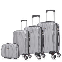 Juego de maletas ABS Rígida 4 piezasMaleta Cabina 55cmMaleta Mediana 68cmMaleta Grande 78cmNeceser 29cm NegroAzulMarinoRosaDoradaPlateadaMentaRojoMorada - details 0