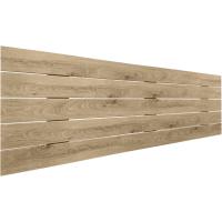 Cabecero de madera reciclada estilo paleta horizontal, cama de paletas, herrajes incluidos (160x46 paleta 5, madera Cambrian) - details 0