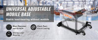 SucceBuy Base móvil, soporte universal ajustable y resistente con ruedas giratorias para carpintería, sierra de cinta, herramientas eléctricas, máquinas - details 0