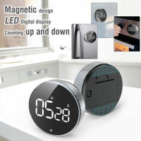 Temporizador Giratorio Portátil Magnético LED Silenciador Temporizador Cocina Cuenta Atrás Belleza Ejercicio Recordatorio - details 2