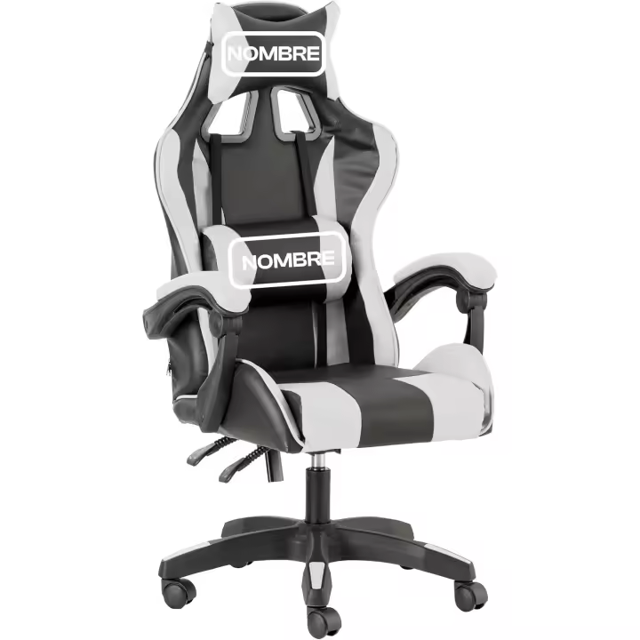 Negra, Silla Ergonómica de Oficina con Respaldo Regulable de 90 °   a 120 ° , con Reposacabezas, reposabrazos - 1