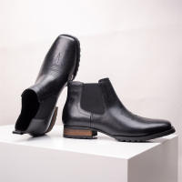 Botas de vaquero occidentales bordadas vintage Botas Chelsea de tacón cuadrado con parte superior baja - details 14