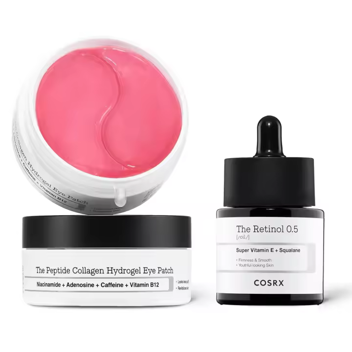 Parche ocular de hidrogel de colágeno peptídico COSRX + aceite de retinol 0,5, cuidado de la piel coreano - 1