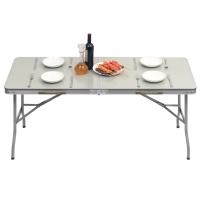 Mesa de jardín plegable, mesa de Camping de aluminio para 6 personas, mesa de fiesta tipo Buffet para Picnic, jardín, Patio, balcón - details 7